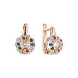 Earrings in 14K Gold, Rose Gold, two tone plating colors