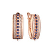 Rose Gold two tone cluster earrings