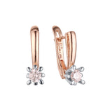 Earrings in 14K Gold, White Gold, Rose Gold, two tone plating colors