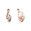 Rose Gold two tone earrings