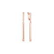 Solitaire tall earrings in 14K Gold, Rose Gold plating colors