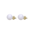 Pearl stud earrings in 14K Gold, 18K Gold plating colors