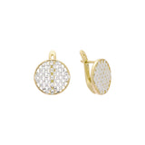 Aretes de Oro 14K de dos tonos