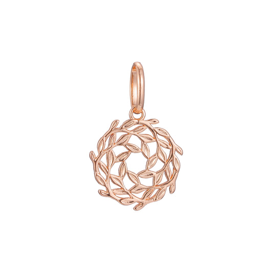 Pingente em ouro rosa, cores banhadas a ouro 14K