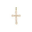 Latin cross pendant in 14K Gold, Rose Gold, 18K Gold plating colors