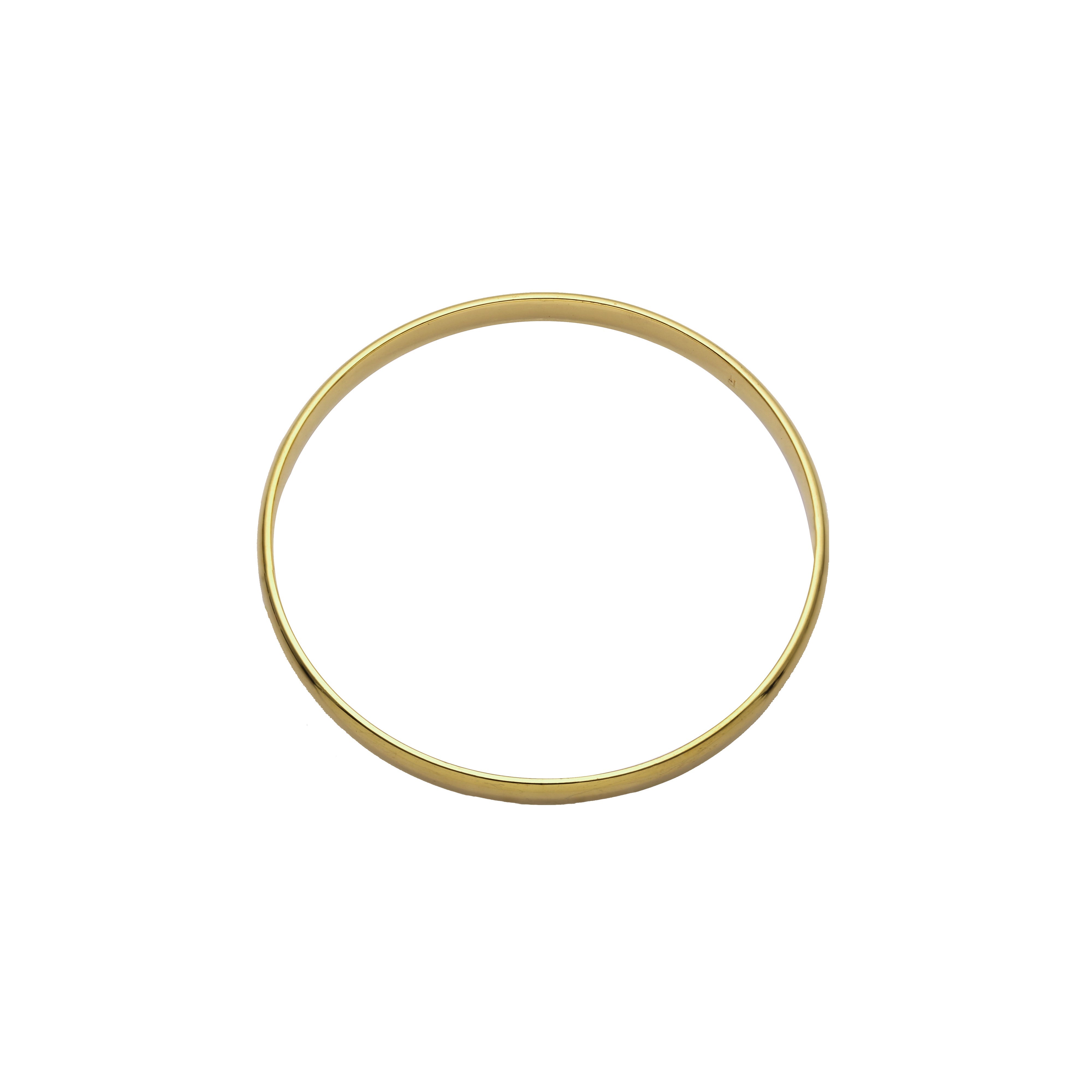 Round glossy 6mm bracelets plated in 14K Gold, 18K Gold colors