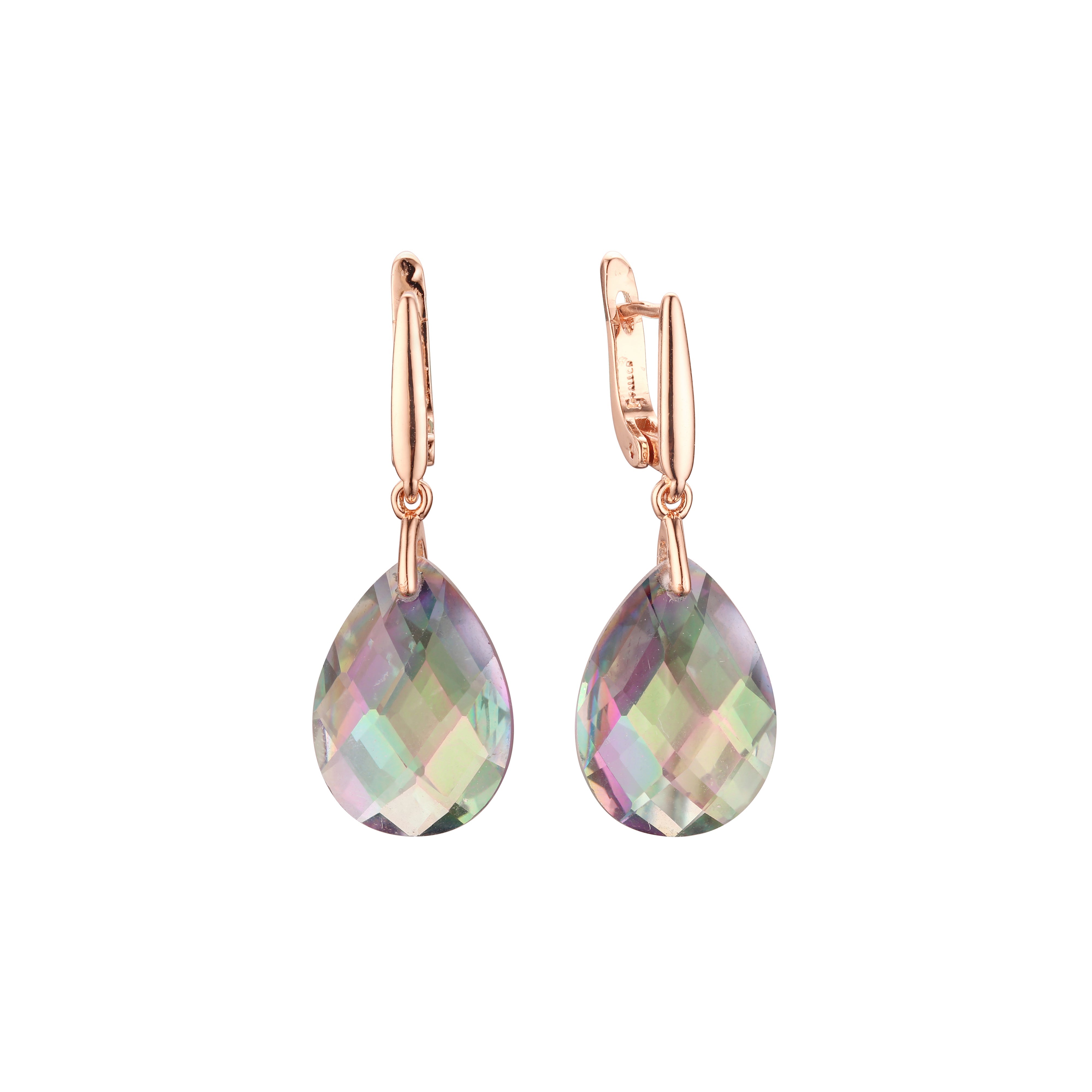 Rose Gold teardrop earrings