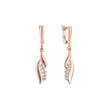 Rose Gold two tone earrings