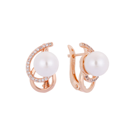 Pearl Rose Gold earrings