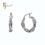 Pendientes Twisted Spiky Magarita Hoop