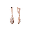 Rose Gold two tone earrings