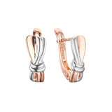 Earrings in Rose Gold, two tone plating colors