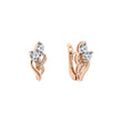 Rose Gold double stones earrings