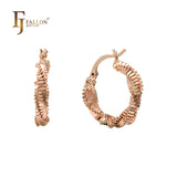 Pendientes Twisted Spiky Magarita Hoop