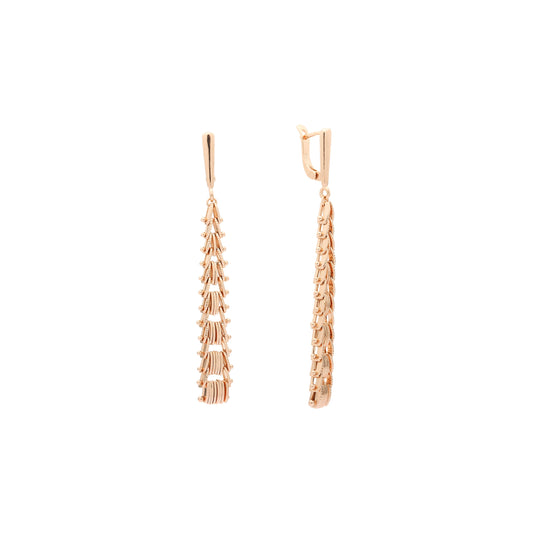 Rose Gold chain link drop earrings