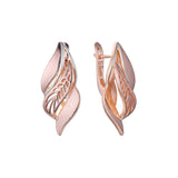 Aretes en Oro 14K, Oro Rosa, baño en dos tonos