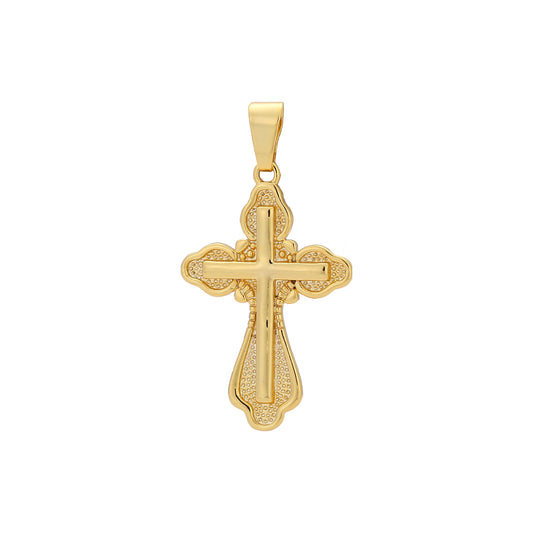 Rose Gold two tone cross pendant