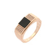 Men's rings in Rose Gold, two tone plating colors