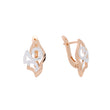 Rose Gold two tone earrings