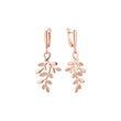 Leaves cluster earrings in 14K Gold, Rose Gold plating colors