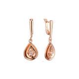 Earrings in Rose Gold, two tone plating colors