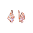 Cluster earrings in 14K Gold, Rose Gold plating colors