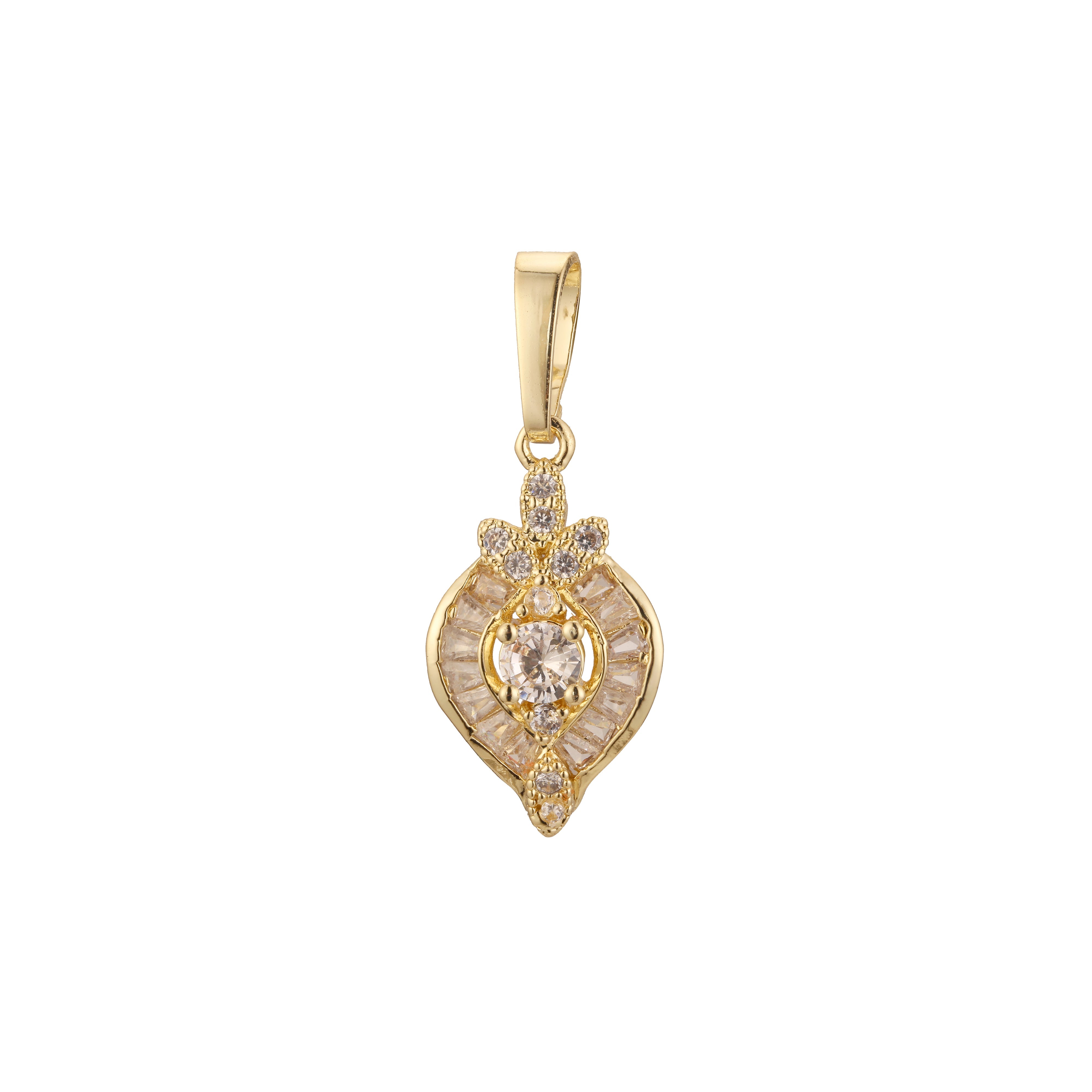 Pendant in 14K Gold, White Gold plating colors