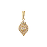 Pendant in 14K Gold, White Gold plating colors