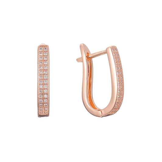 Earrings in 14K Gold, Rose Gold plating colors