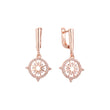 Pendientes de oro rosa