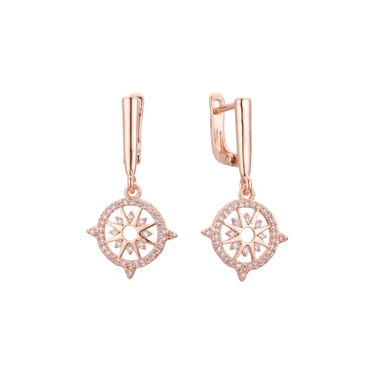 Pendientes de oro rosa