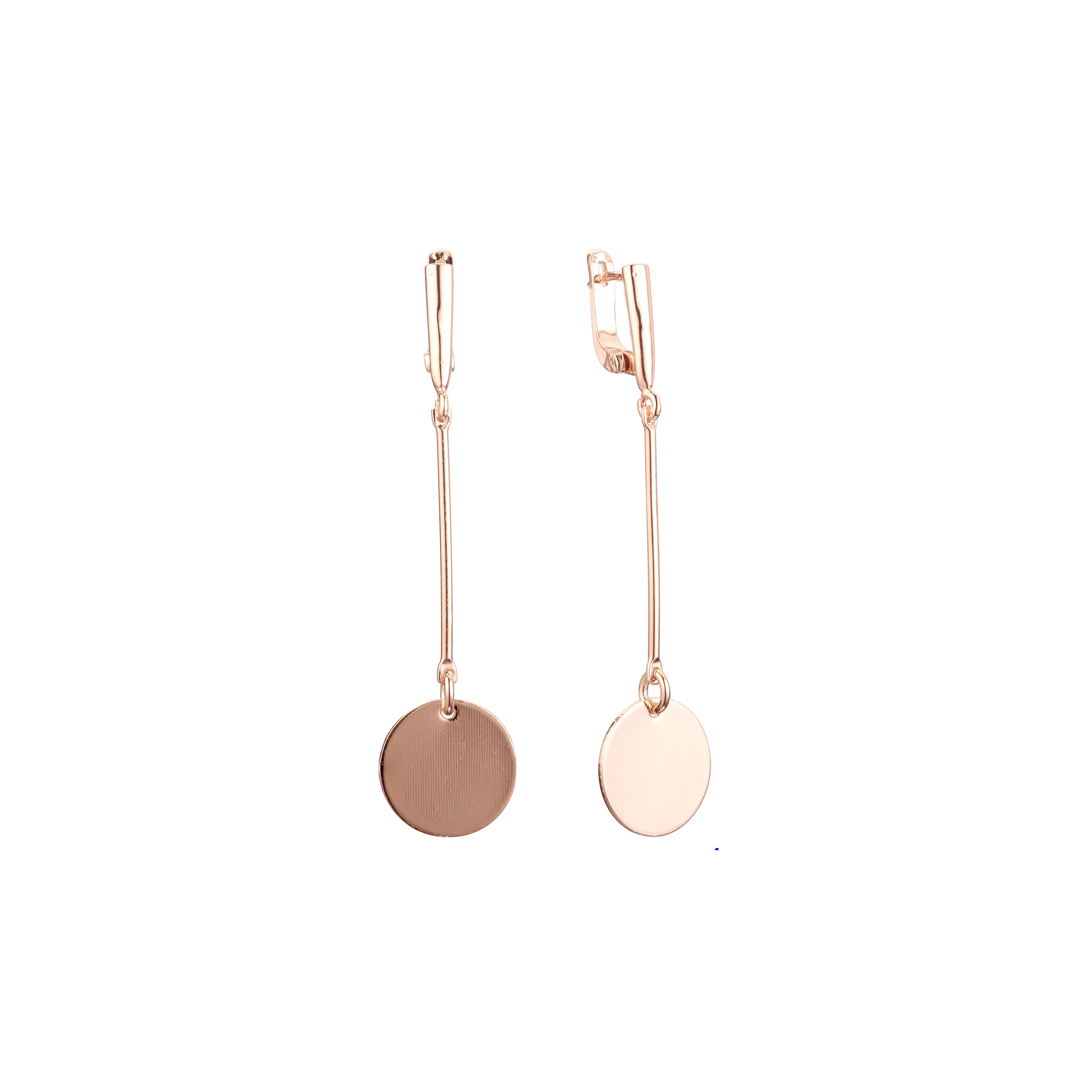 Rose Gold rose petal drop earrings