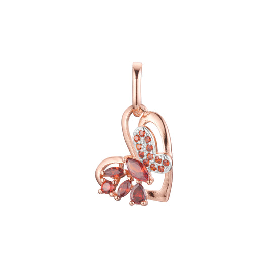 Pendant in Rose Gold two tone, 14K Gold plating colors