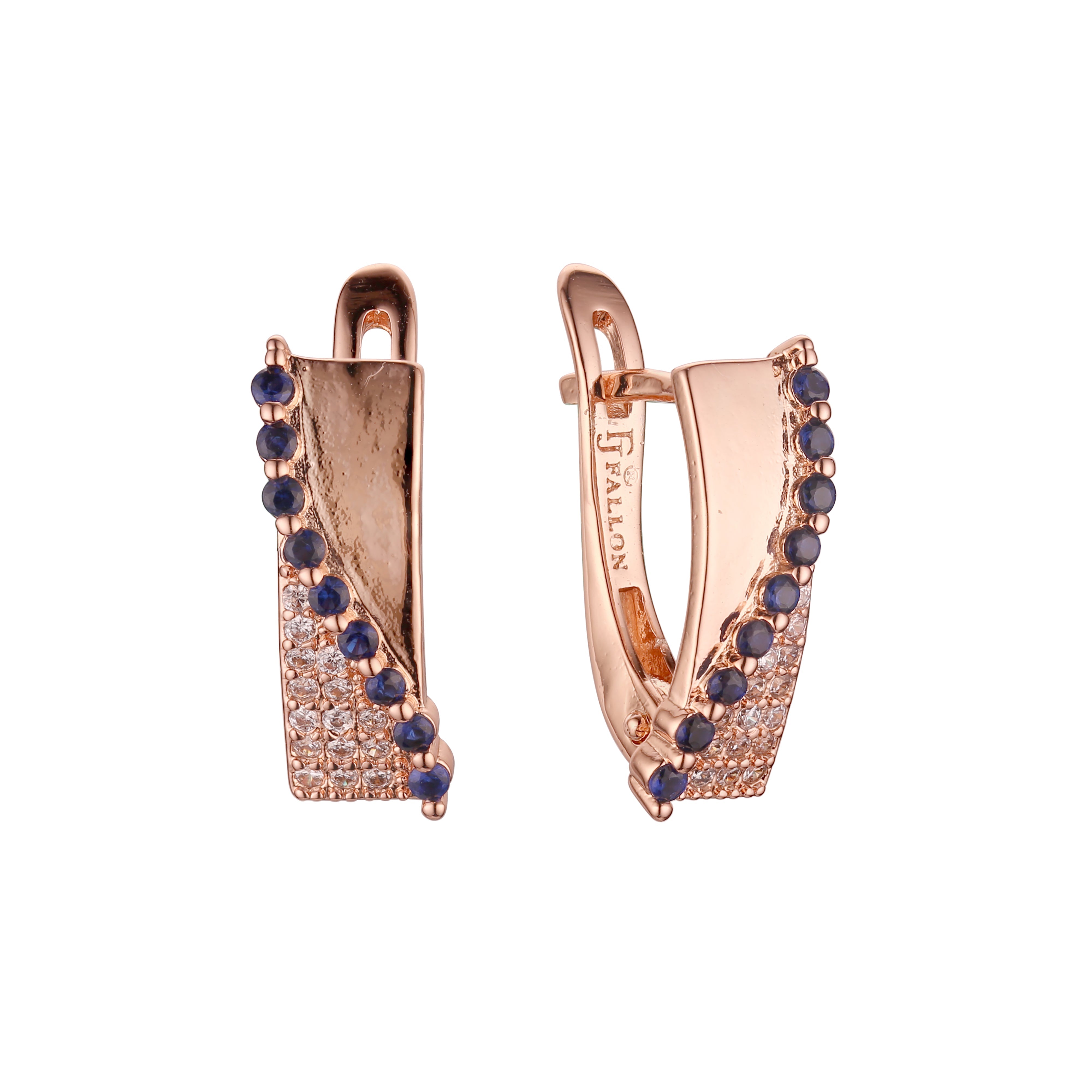 Earrings in Rose Gold, two tone plating colors