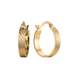 Brinco de argola em ouro 14K, ouro 18K, cores banhadas a ouro rosa