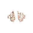 Cloudy earrings in Rose Gold, two tone plating colors