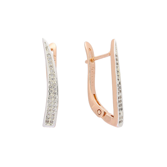 Earrings in 14K Gold, Rose Gold plating colors