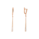 Rose Gold two tone earrings