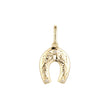 Horseshoe pendant in 14K Gold, Rose Gold, White Gold plating colors