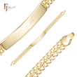 Double Cuban link 14K Gold men's ID bracelets