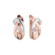 Earrings in Rose Gold, two tone plating colors