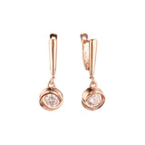 Pendientes de oro rosa