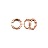 Huggie earrings in 14K Gold, Rose Gold plating colors