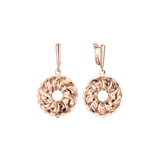 Rose Gold donut earrings