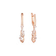 Earrings in Rose Gold, two tone plating colors