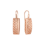 Rose Gold wire hook earrings