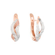 Rose Gold two tone earrings