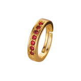 Anillos abiertos apilables en Oro Blanco, baño de Oro 18K colores