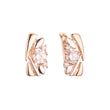 Earrings in Rose Gold, two tone plating colors