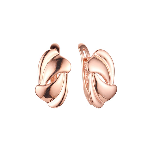 Pendientes de oro rosa